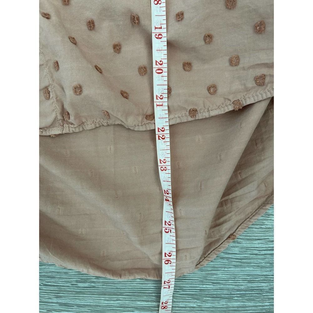 Zara EUC Puff Sleeves Polkadot Blouse Dust Pink Size M - Picture 9 of 9